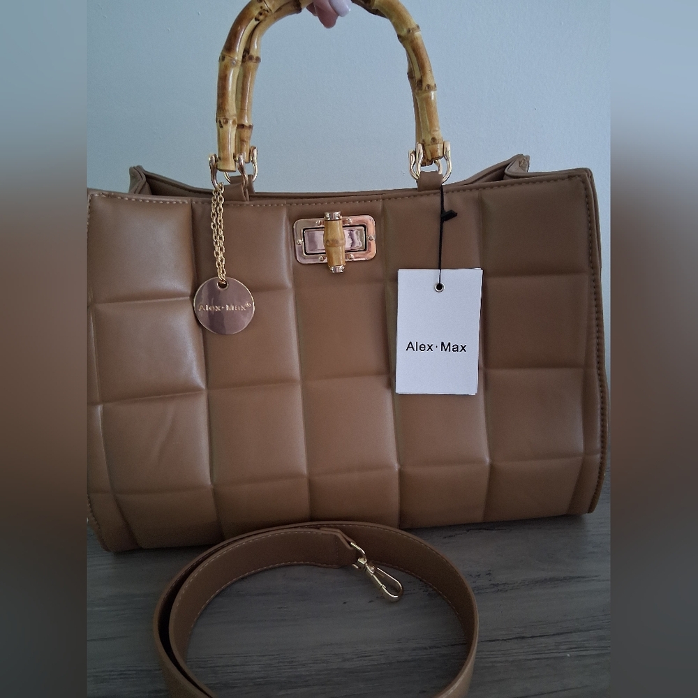 Alex Max Woven Padded Handbag